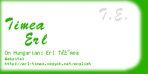 timea erl business card